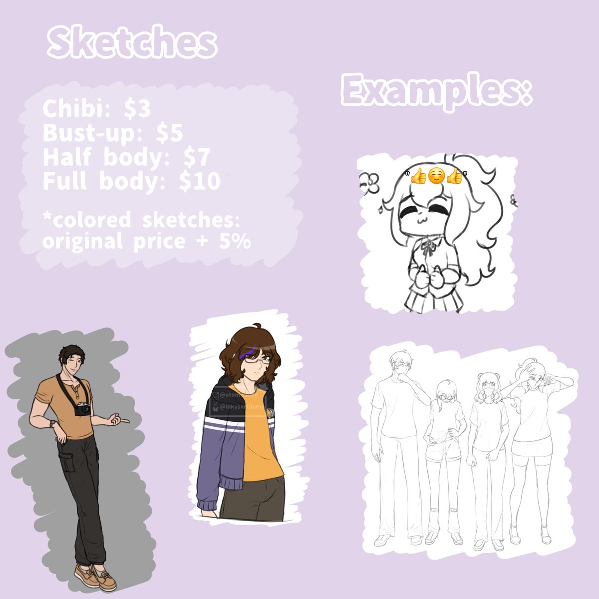 inkysartdump's tweet photo. (1/2)Commissions open!!! I'll be accepting commissions here, on Instagram, Bluesky and Discord until August 10th, given I'm in college now https://t.co/zw6eTmGjIJ