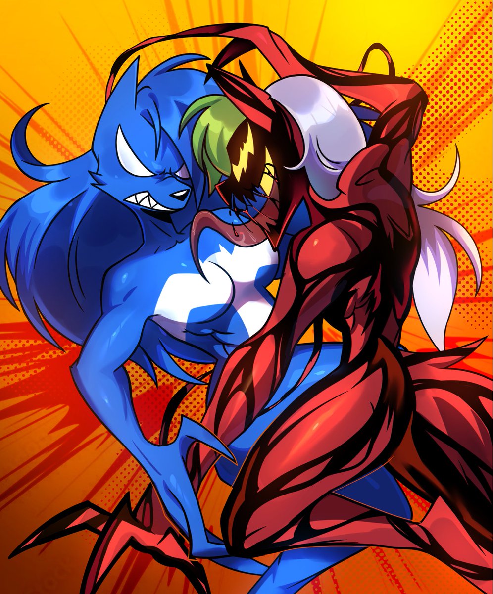 Katoseven1's tweet photo. Venom loona vs carnage roxy commission!

Enjoy! https://t.co/iP0IzgaZ6c