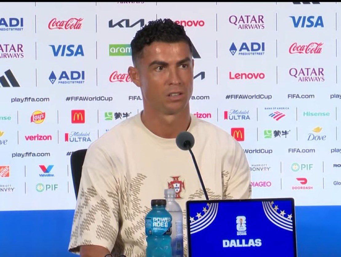 CRonaldoNews's tweet photo. 🎙️ Cristiano Ronaldo:

“I can announce this is MY LAST WORLD CUP.” https://t.co/ChJ29HlsZ4