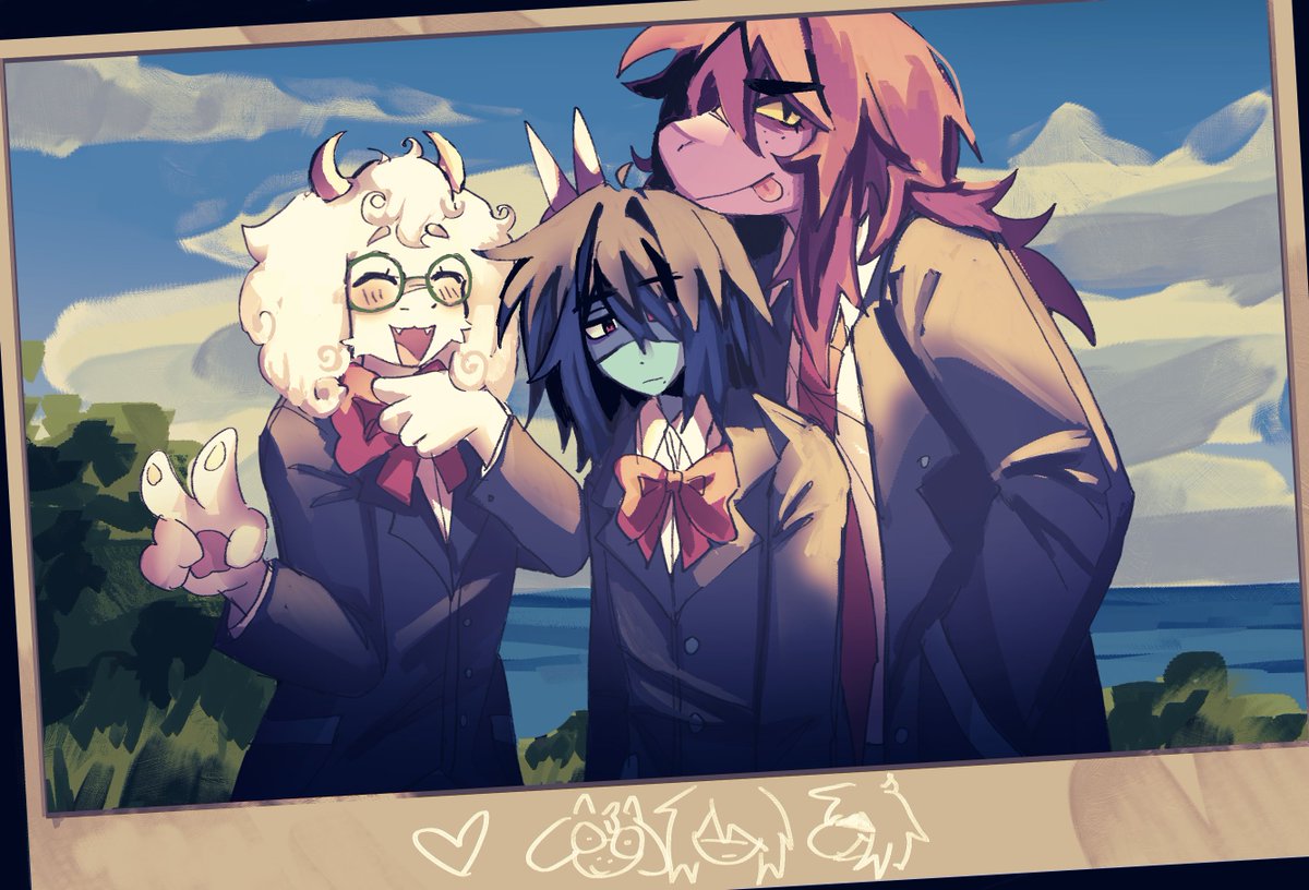 wiltlilies's tweet photo. my gang is fun #DELTARUNE https://t.co/pRiOr6djBz