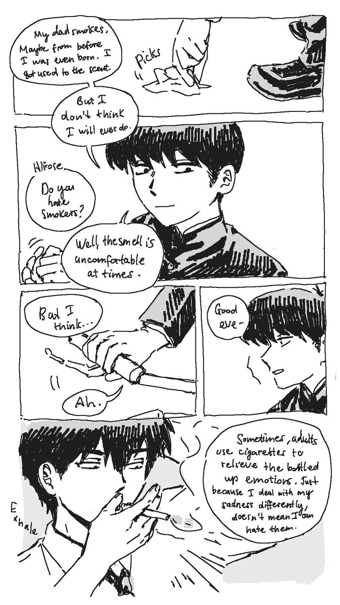 hzrdd250025's tweet photo. #ガンバレ中村くん 
#goforitnakamura 
#NakahiroSummerWeek 

!!! suggestive (i think)

Day 2 - Adults
smoker (and burntout) office worker seeking comfort in his teacher hubby 🫩 https://t.co/G9hUFctiM7