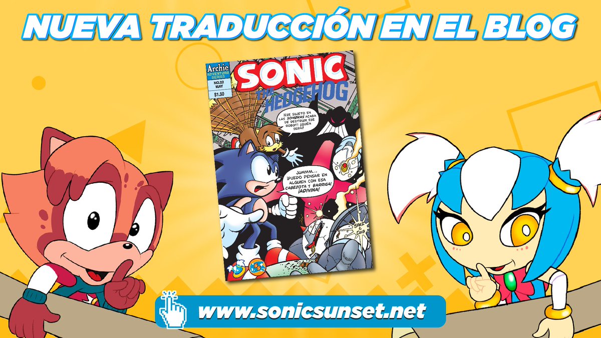 Sonic_Sunset's tweet photo. 📗 ¡NUEVAS TRADUCCIONES EN EL BLOG! 📗

¡Tenemos una nueva entrada en nuestro blog! con una nueva traducción hecha por nosotros... ¡Les dejaremos el enlace en el tweet de abajo para que puedan ir a verla y descargarla!

#SonicSunset #Sonic #SonicTheHedgehog https://t.co/alMoayFhSi