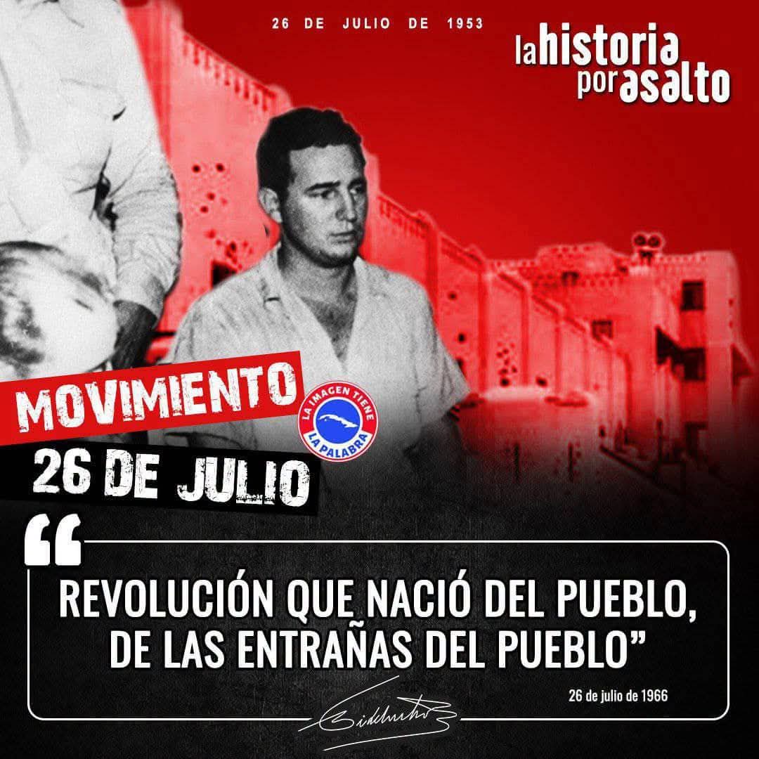 CarlosRMoranG's tweet photo. El 26 de julio comenzó la última y definitiva etapa por la independencia Nacional. 

#MiMoncadaEsLaPatria 
#100AñosConFidel  
#PorCamagüeyTodo https://t.co/QSssvxTT01