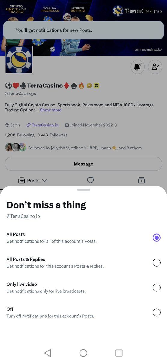 dollyyscent's tweet photo. @TerraCasino_io followed, tagged, and quote reposted ✅ Time to see if football knowledge pays off ⚽🔥

@catnyangzi
@Drewyap14
@da3nresy
@sagittariuzxs https://t.co/sxBtjzSFZC