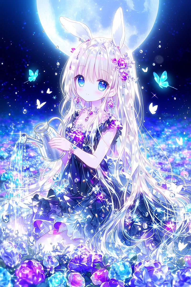 恵の雨🩵🩵🩵 ☆フリーアイコン ☆AIart