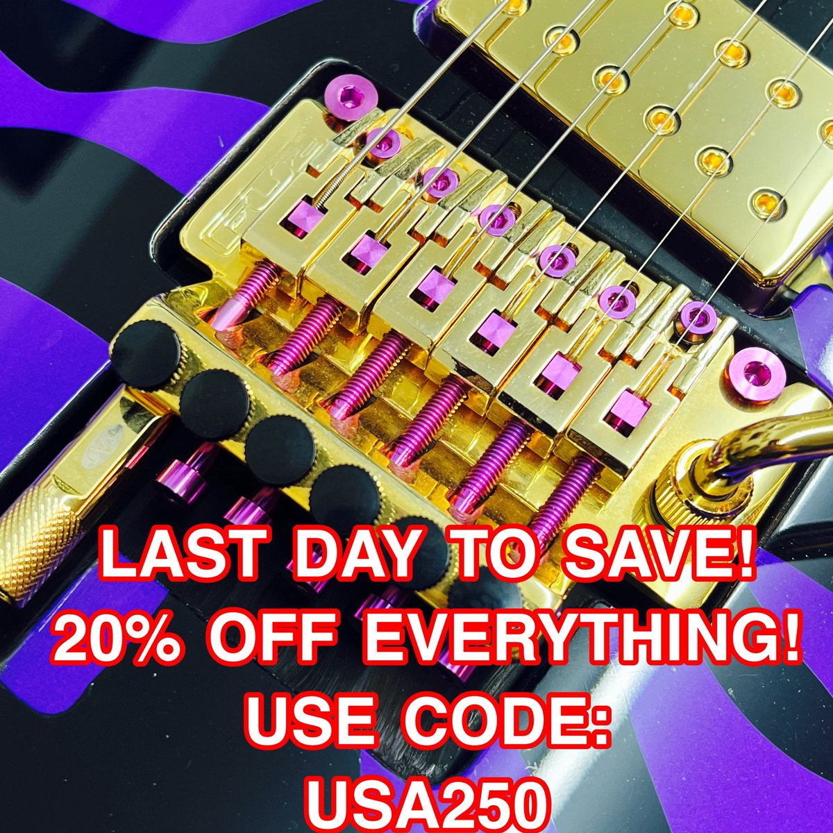 FU_Tone's tweet photo. https://t.co/34FeWpV7Jk Holiday Sale! Don’t miss out! 20% Off Everything! Use Code USA250
#futone #guitarupgrade #holidaysale #guitartone #guitarsrule https://t.co/8xVv3qE6Ej
