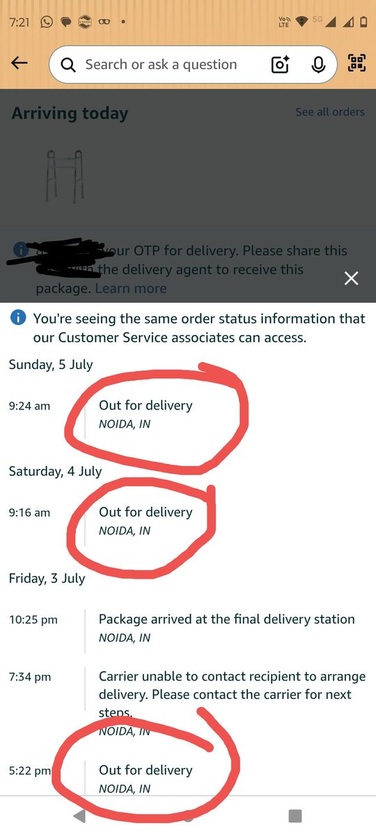 kkshukla9's tweet photo. Now third day is over and product is not delivered https://t.co/HJqU7pOCWh