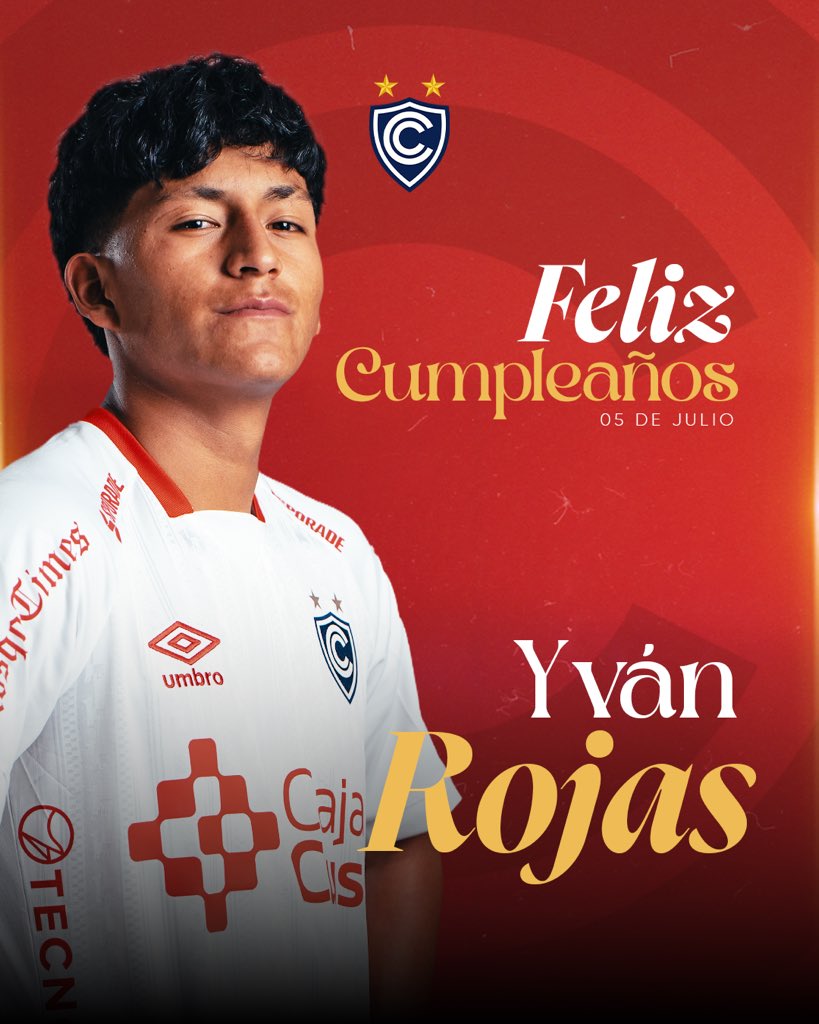 Club_Cienciano's tweet photo. ¡FELICIDADES, YVÁN! 🎉⚽🎂
Saludamos afectuosamente en el día de su cumpleaños a Yván Rojas, actual futbolista del primer equipo. https://t.co/lBPTlrIUzt