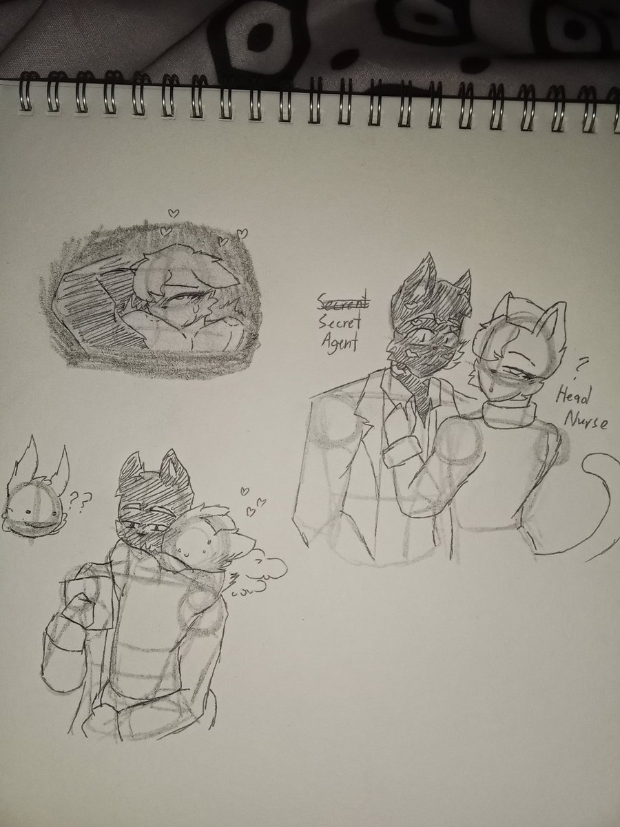 Starsia110's tweet photo. Secret Agent x Head Nurse
{TW: suggestive art}
.
.
.
#animalhospitalanomaly https://t.co/udBiPrOe64