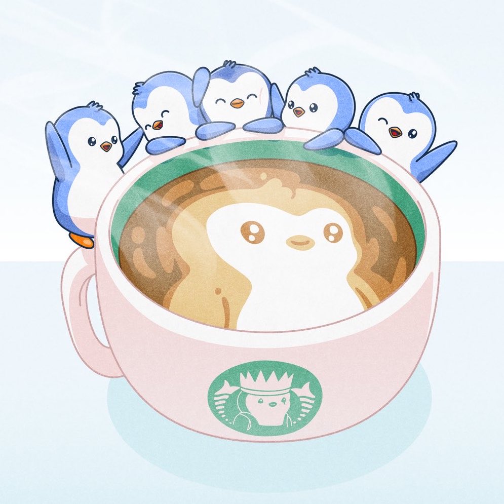 pudgypenguins's tweet photo. Pengu Morning 🐧 https://t.co/ssn9hzKebo