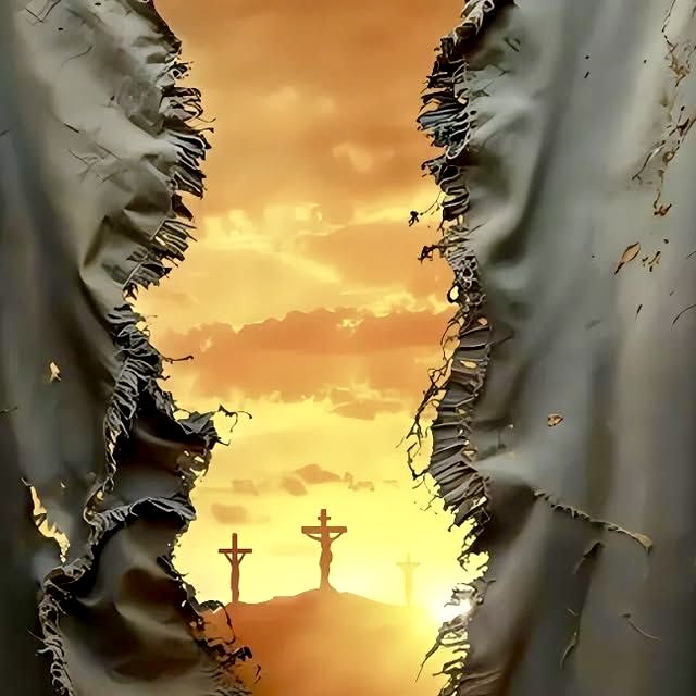 GoodShepherd316's tweet photo. Just before JESUS CHRIST gave up His Spirit, he cried out;
“IT IS FINISHED.”
That specific moment the veil of the temple which separated GOD and man from the Holy of Holies was torn from top to bottom.
Matthew 27:50-51

What is the significance of the veil being torn at the temple ?

The fact that it was torn from top to bottom shows us GOD made the way by the shed blood of His Son the perfect Lamb of GOD.
Religion is not the way; 
JESUS said;
“I AM the Way, the Truth and the Life and no one goes to the Father but by Me.”
John 14:6
We can now come boldly to the Throne of Grace by faith.
GOD no longer dwells in temples built by man,
but now dwells in the temples of all believers.

We thank you JESUS for your perfect shed Blood which justifies us to the Father !

“But now in Christ JESUS you who formerly were far off have been brought near by the Blood of Christ.”
Ephesians 2:13

Hallelujah !!!   🙌🏻

Give HIM all the Glory !