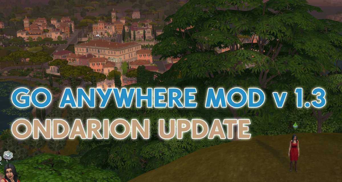 Alexcroft93's tweet photo. 🚨 Go Anywhere Mod v1.3 is OUT NOW! 🚨
Fully compatible with Ondarion, the new world from Royalty &amp; Legacy!

Please make sure to read the guide included in the post carefully before installing and using the mod!

https://t.co/Ww1plLK5nh

#thesims4 #sims4mods #sims4 https://t.co/o1wt7TSqt8