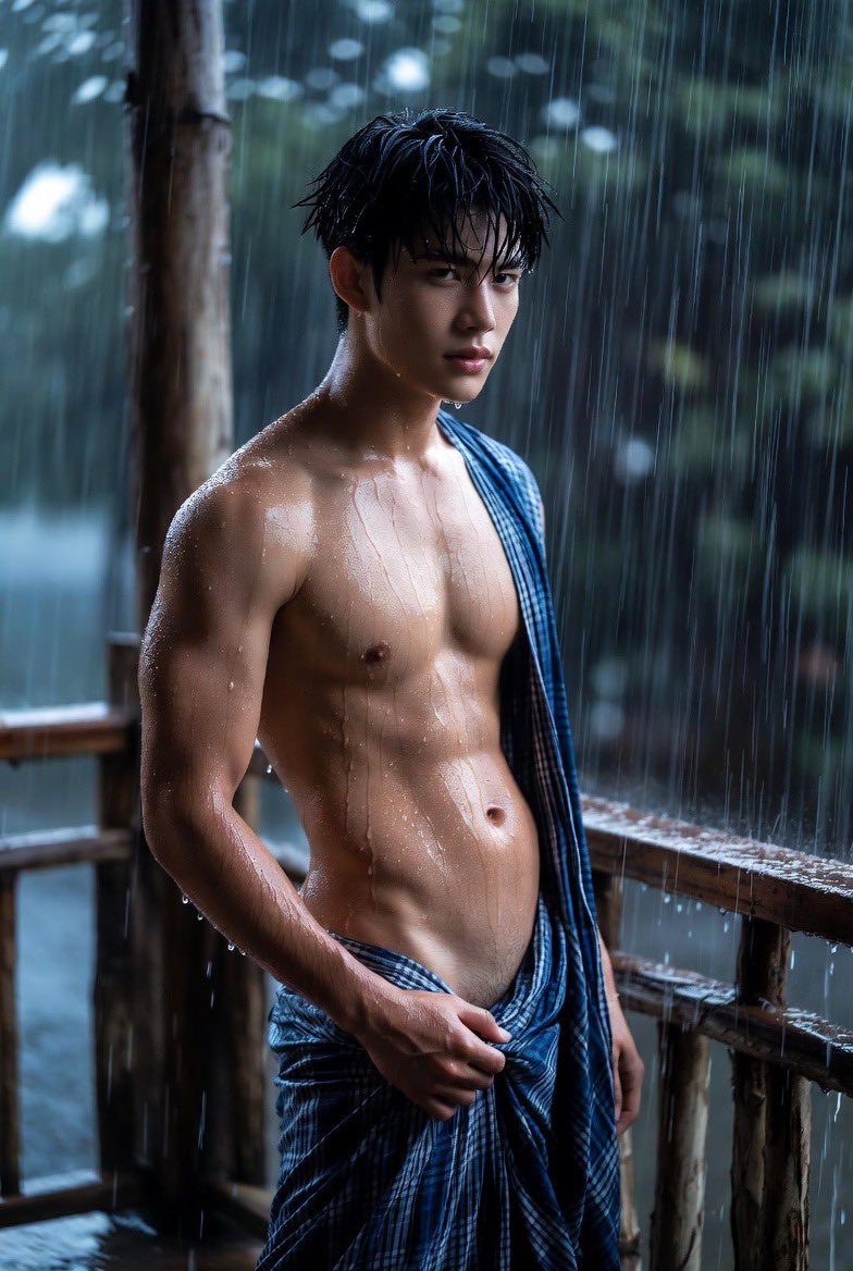 nongkon1985's tweet photo. พายุเข้าบางพื้นที่ของจังหวัด ทำให้บ้านจอมพลฝนตกหนักมาก จนเปียกทั้งตัว แต่ก็เย็นสบายเหมือนกัน

#HotGuy #AbsOfSteel #Masculine #AsianHandsome #KoreanStyle #ThaiModel #GymLife #Aesthetic #Viral #FYP #ForYou #MensPhysique https://t.co/UzdkYmjoXn