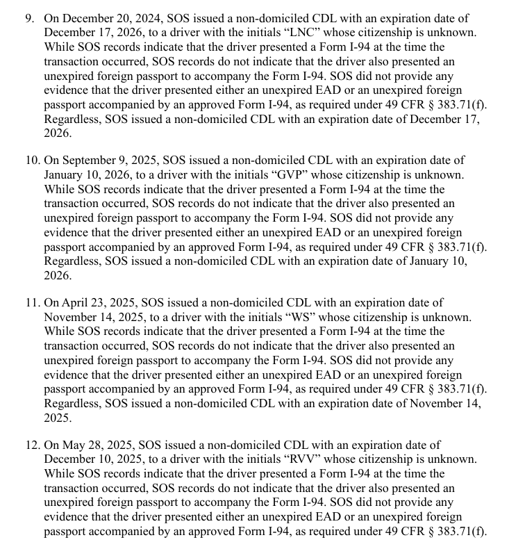 julie_kelly2's tweet photo. Props to @SecDuffy for launching investigations into these dangerous, reckless practices. It's simply astonishing that the IL SOS office gave truck drivers licenses to these individuals: https://t.co/RFHsAqgZYN
