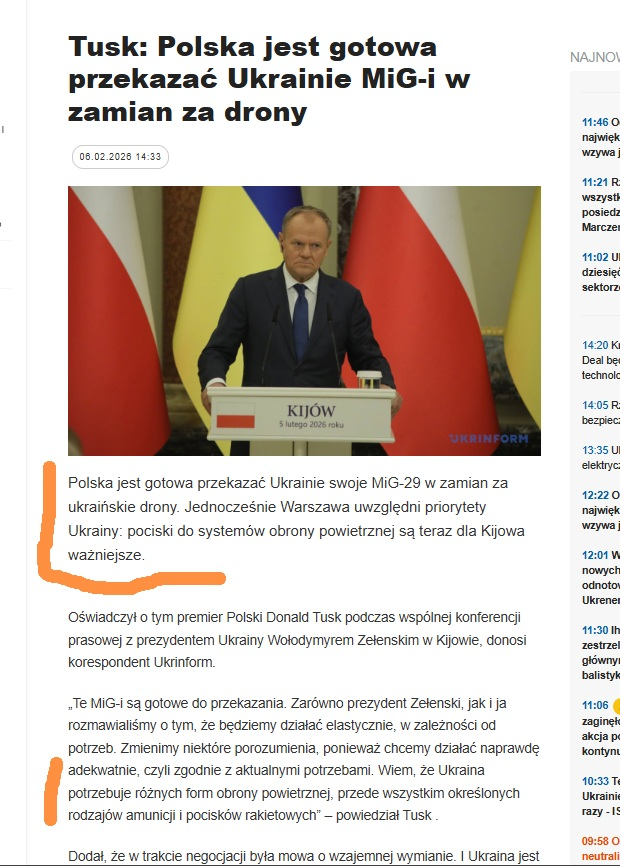 WaBolek's tweet photo. @PawelSokala Wizyta Tuska  6 lutego  i  Onyszkiewicza 12 lutego ze przekażemy środki przeciwlotnicze inne niż Piorun.W kwietniu minister obrony Ukrainy Mychajło Fiodorow w przemówieniu na spotkaniu w Ramstein wymienil Polskę i Holandie jako dawców pocisków Patriot.
https://t.co/Mi4vlUp0tG https://t.co/tpo3t0uUvU
