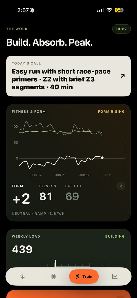 HazzaLiving's tweet photo. @UltraLinx Bevel / Whoop / Garmin Mash up but with a genuinely smart coaching function https://t.co/m0dMnRPLyF