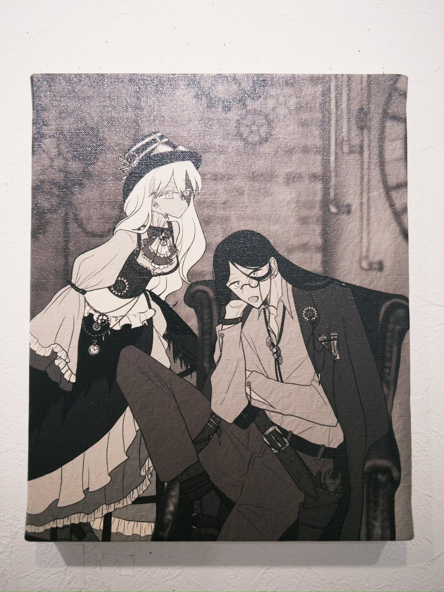elf_O8's tweet photo. #王の戯曲劇場

姫（@hanahanasikihim ）の個展に行ってきました！
仲間が夢を叶える姿を直接見られてよかった！
愛に溢れた姫の世界の住人たちが輝いていて、とってもしあわせな空間でした。
新たな推しも見つかり、最高だった。
また必ず、開催を待っています！ https://t.co/EhOPjkrNfp