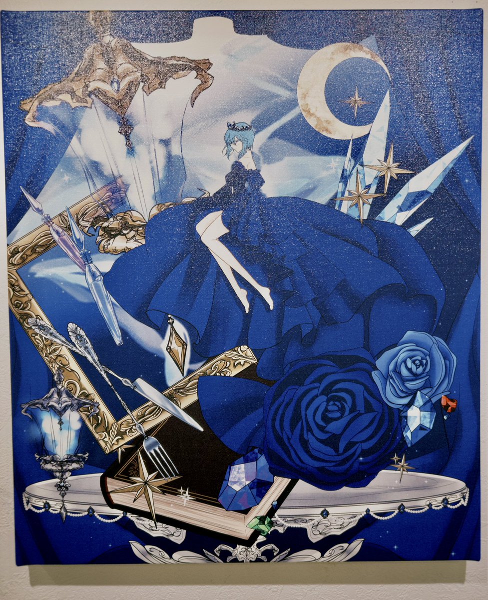 elf_O8's tweet photo. #王の戯曲劇場

姫（@hanahanasikihim ）の個展に行ってきました！
仲間が夢を叶える姿を直接見られてよかった！
愛に溢れた姫の世界の住人たちが輝いていて、とってもしあわせな空間でした。
新たな推しも見つかり、最高だった。
また必ず、開催を待っています！ https://t.co/EhOPjkrNfp