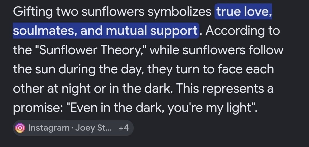 naaayizhan's tweet photo. Gifting two sunflowers symbolizes true love, soulmates, and mutual support. According to the "Sunflower Theory," while sunflowers follow the sun during the day. This represents a promise: "Even in the dark, you're my light". 🌻🌻

#DoubleHelix
#双程 #Aylio https://t.co/kriK26ehKI
