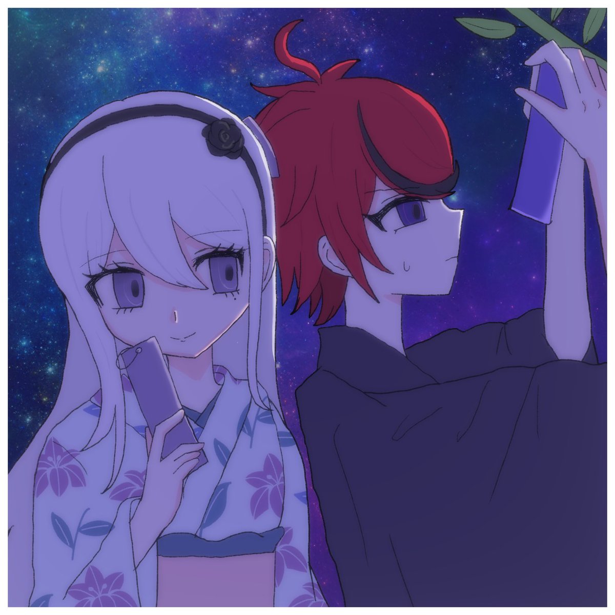 PUdding_K2's tweet photo. #拓カル拓希深夜の60分1本勝負
拓カル/お題『七夕』お借りしました！🌟 https://t.co/vCfL4b84zv