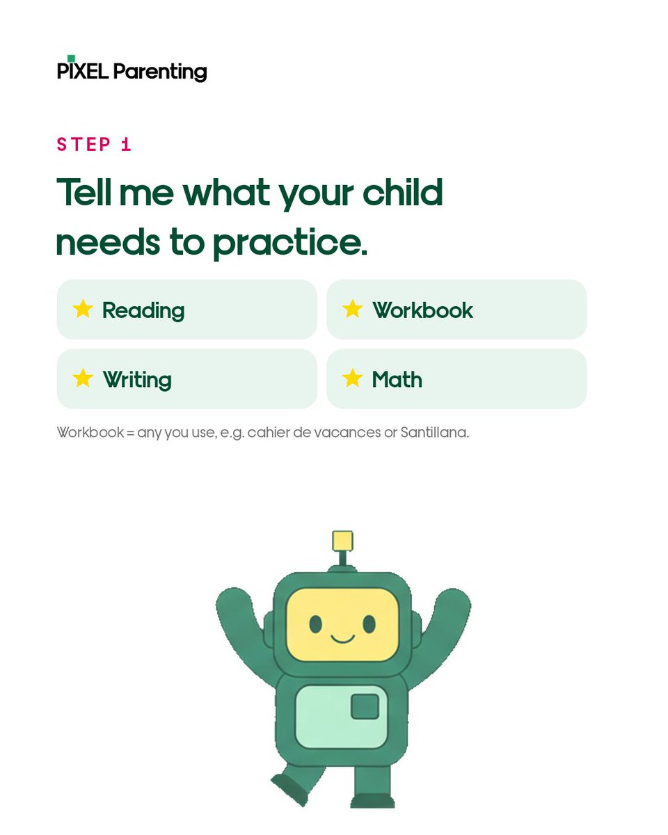 pixel_parenting's tweet photo. I built a little thing to take the summer homework tug-of-war off your plate: a personalized plan for your child's break, ready to print in minutes.

You tell it what to practice and how much (reading, the summer workbook, writing, math, whatever fits your family) and it lays out the whole summer, day by day.

It runs on a star system, and the stars reward what's actually hard for your child, not the stuff they'd breeze through anyway. Effort, not easy wins.

My own kids are already collecting theirs. And here's the part I had the most fun making... if you want, you can turn the stars into a personalized collectible card deck, just for them.

Made for your child. Not a template.
👉 Try it: https://t.co/1KmzUnD1tP
(25% off this week with code SUMMER26) 

#summerlearning #parentingtips #positiveparenting #elementaryschool #homeschool #raisingreaders #summerroutine #momlife #dadlife #backtoschool #gamification