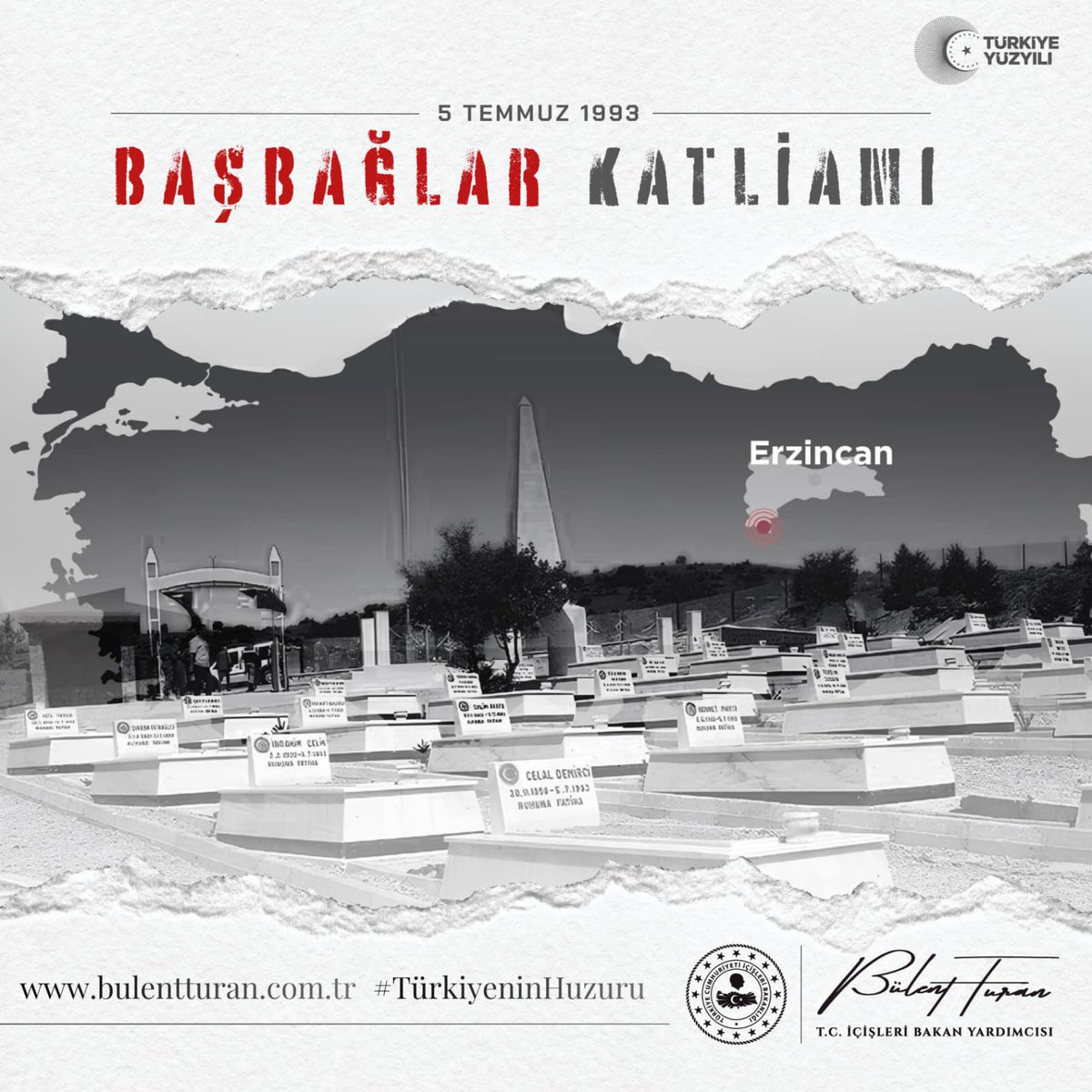turanbulent's tweet photo. #5Temmuz1993

Unutmadık, unutmuyoruz ve bir daha böyle acıların yaşanmaması için çalışıyoruz. 

33 Yıl önce, terör örgütü #Pkk tarafından gerçekleştirilen #BaşbağlarKatliamı’nın yıldönümünde, tüm #şehit'lerimizi rahmet ve şükranla yâd ediyoruz. https://t.co/RB6jnbNrCZ
