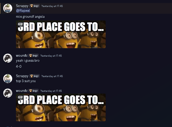 ShakingRapxel's tweet photo. 1ST PLACE MRC ME AND @Gomakazi1 ARE THE VILLAINS OF MRC. https://t.co/5ooEKPkLKm