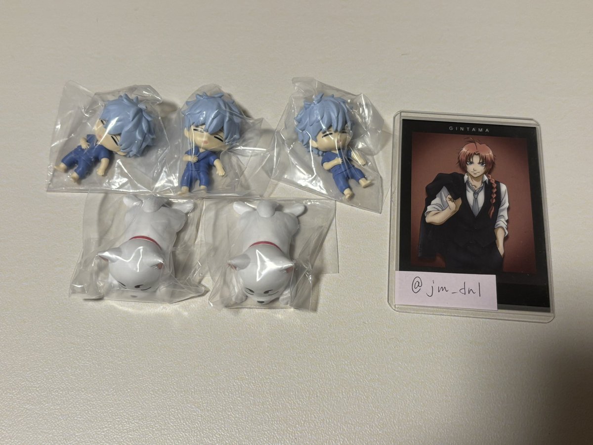jm_dnl's tweet photo. 【譲渡、交換】
銀魂　ねむらせ隊　ガチャ

譲：銀時3、定春2
求：神楽(レア) or 定価＋送料

郵送のみ
お取引いただける方いらっしゃいましたら
お声がけください🙇🏾‍♀️ https://t.co/lv6hCtNHpF