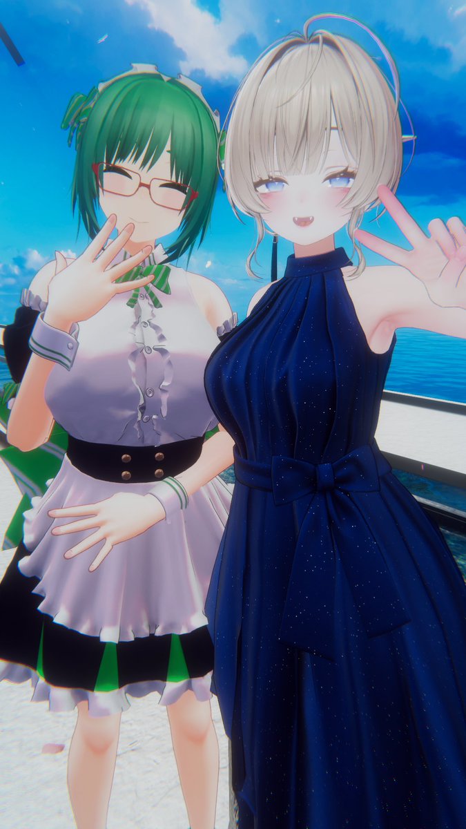 OichanART's tweet photo. 今日はVRC Travelersでワールド巡りイベントしました！
友達たちと素敵なワールド巡りが出来て満足☺️

それでは皆さんおやすみなさい( ˙˘˙ )💫 https://t.co/MniYvnPMID