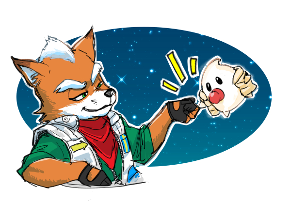 _p_a_y_a_n's tweet photo. ギャラムビの🦊くんと👶🌟のグータッチ可愛かったなというらくがき。
この時おしゃぶりってもうプッって吐き捨ててましたっけ…？？（そこも好き）記憶が…。 https://t.co/maiBacEjYm