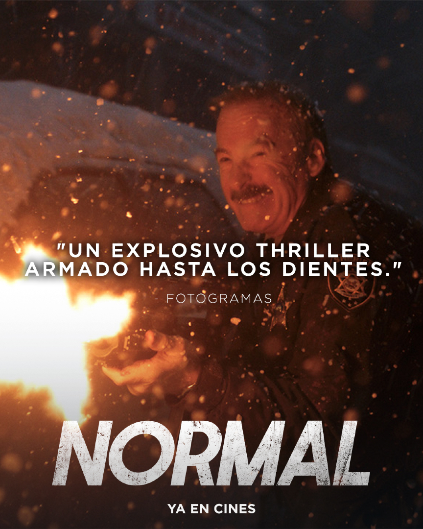 Vertice360's tweet photo. ⭐ Las primeras críticas ya han salido a la luz:
"90 minutos de violencia estilizada y puro entretenimiento."
"Un explosivo thriller armado hasta los dientes."
Un sheriff improvisado, un atraco que lo cambia todo y un pueblo lleno de secretos.
🔥 #NormalLaPelicula ¡ya en cines! https://t.co/FjINisWRxm