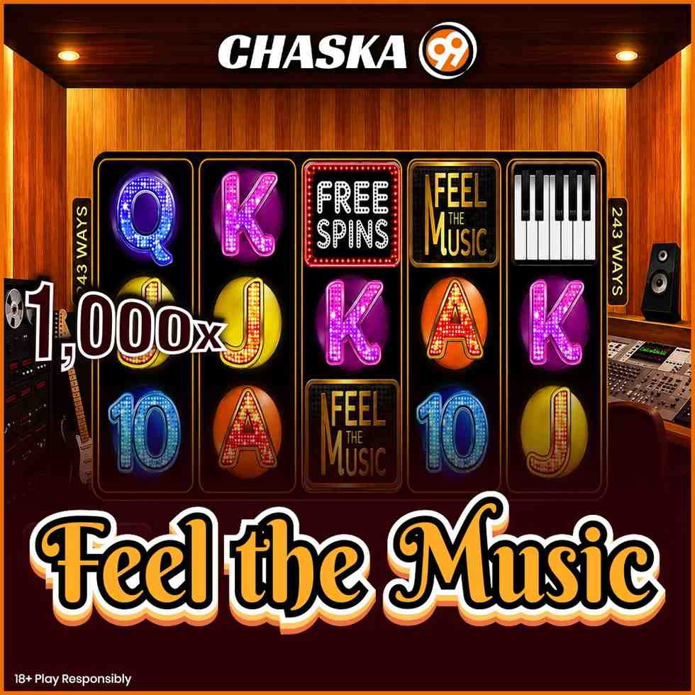 Chaska99_Global's tweet photo. π΅ Spin for a Musical Win upto 1000x! πΉ
Spin across 243 ways to Win and experience Prize Explosions.πΈ
Spin Now - https://t.co/ZoWvVF4cRT
#Chaska99 #ChaskaJeetKa #FeelTheMusic #1000x #BigWin #FreeSpins #ProgressiveMultiplier #PrizeExplosion #BuyFeature #CasinoFun #SpinAndWin https://t.co/SeiCfc7lvW
