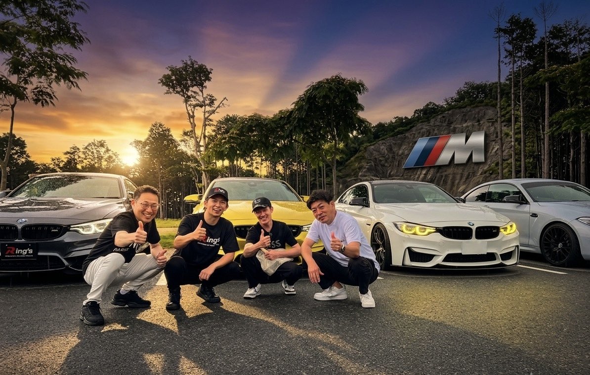 cocoraJan's tweet photo. 奏の森のRing'sミーティング参戦！平手晃平選手がF82 M4を購入され、同じM4乗りとして熱い共通話ができて嬉しかったです✨初対面でも車好きの繋がりで凄く楽しめたし、スタッフの皆さんが愛犬を可愛がってくれたのも嬉しかったです🐶

@Rings_Grage
#Rings #平手晃平 #奏の森リゾート
@Koheihirate https://t.co/0PvzPBLezK