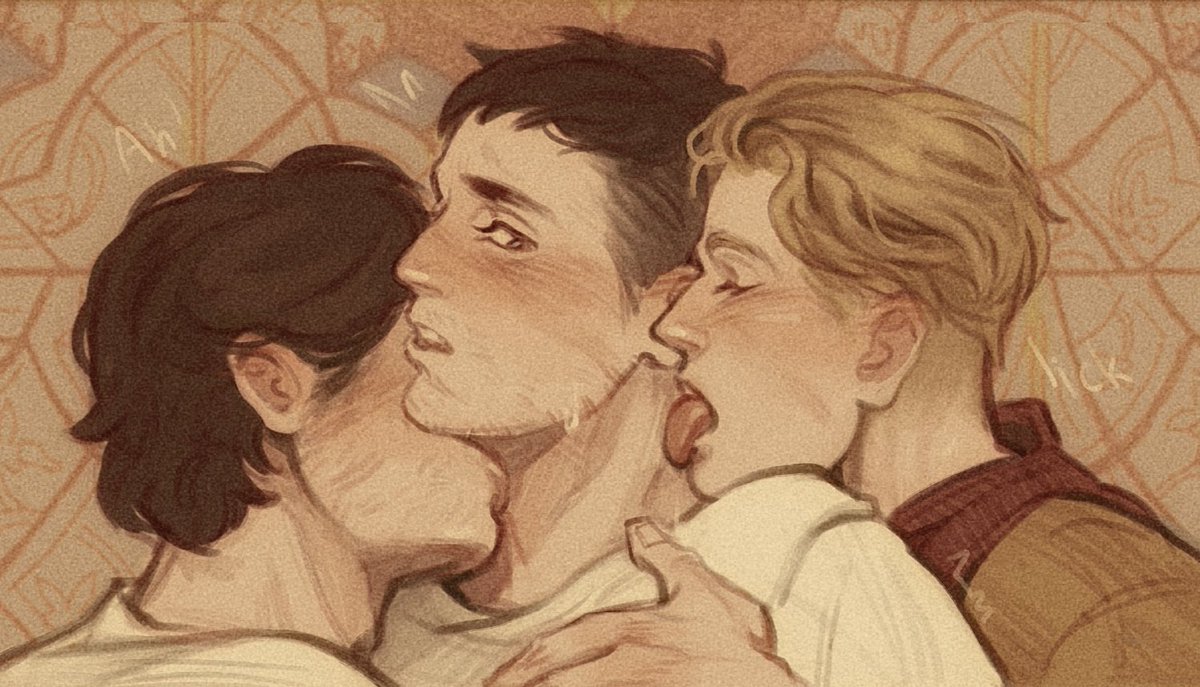 Jembuartist's tweet photo. Looks like I got way too obsessed with the monastery quest... so now I'm working on a little comic with these three 👀
 #kcd #hansry #gregorious https://t.co/T3jSXeYl2J