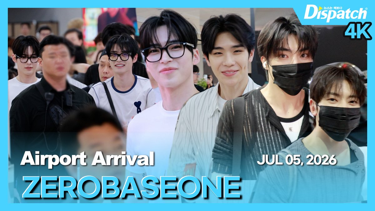 Dicon_korea's tweet photo. [🎥] '제로베이스원(ZEROBASEONE)' 김포국제공항 입국

https://t.co/Q9GcGLqBnr

#제로베이스원 #제베원 #ZEROBASEONE #ZB1 #성한빈 #김지웅 #석매튜 #김태래 #박건욱 #SUNGHANBIN #KIMJIWOONG #SEOKMATTHEW #KIMTAERAE #PARKGUNWOOK #공항패션 #공항 #입국 #airport #arrival #디스패치 #dispatch https://t.co/AIxmUpOcqG