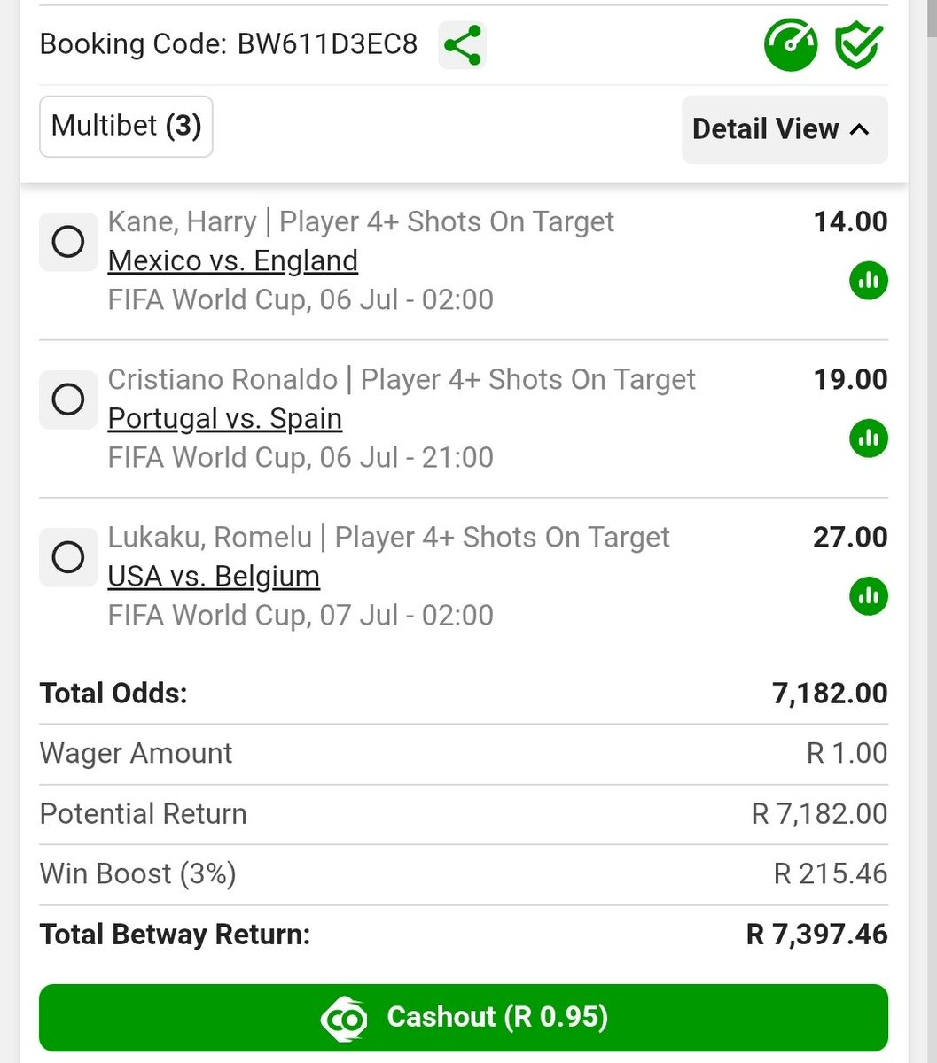 Shield_HustleZA's tweet photo. 👉BW611D3EC8✅️⚽️

SHOT ON TARGET +4

HIGH RISKY ,MASSIVE BOOMS 💥 

#BETWAY
@Donsie_HustleZA https://t.co/hpfEzvAthk