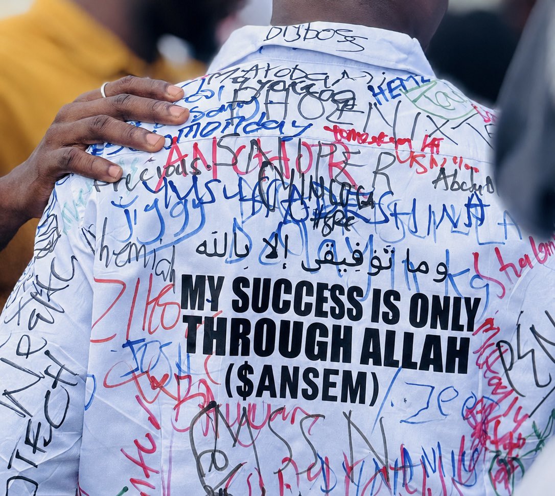 Adeyinka_A6's tweet photo. Yesterday, I wore white for the last time as a student.

Friends filled it with their names.
Some wrote prayers.
Some wrote jokes.
Some simply signed their names, not knowing they were signing a chapter of my life.

As I looked at my shirt, I realized something…

Every signature represents someone walking into a future they cannot see.

So am I.

We smiled for pictures, but behind many of those smiles were silent questions:

“What happens after today?”

“Will the sacrifices finally be worth it?”

“Will life remember our names the way this shirt does?”

I don’t come from certainty.
I come from hope.

Hope carried me through years of lectures, sleepless nights, empty pockets, and prayers whispered when no one was listening.

Today, I hold a degree.
Tomorrow, I begin another journey, one with no timetable, no lecture notes, and no guarantee.

That’s why your vision caught my attention, @blknoiz06.

In a space where so many chase the next pump, you chose to let success flow back to the people who believed in you.

Maybe I’ll never receive an airdrop.
Maybe this post will disappear into the timeline.

But if, by chance, it reaches you…

Know that it wouldn’t land in just another wallet.
It will land in the hand of a fresh graduate seeking to start life ❤️