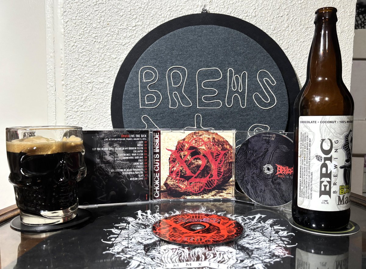 BrewsandTunes's tweet photo. @_BENIGHTED "Carnivore Sublime / Brutalive The Sick" &amp; @EpicBrewingSLC Big Bad Baptist Macaron Imperial Stout  https://t.co/wNEsfL8HDA https://t.co/zinoo86V9L