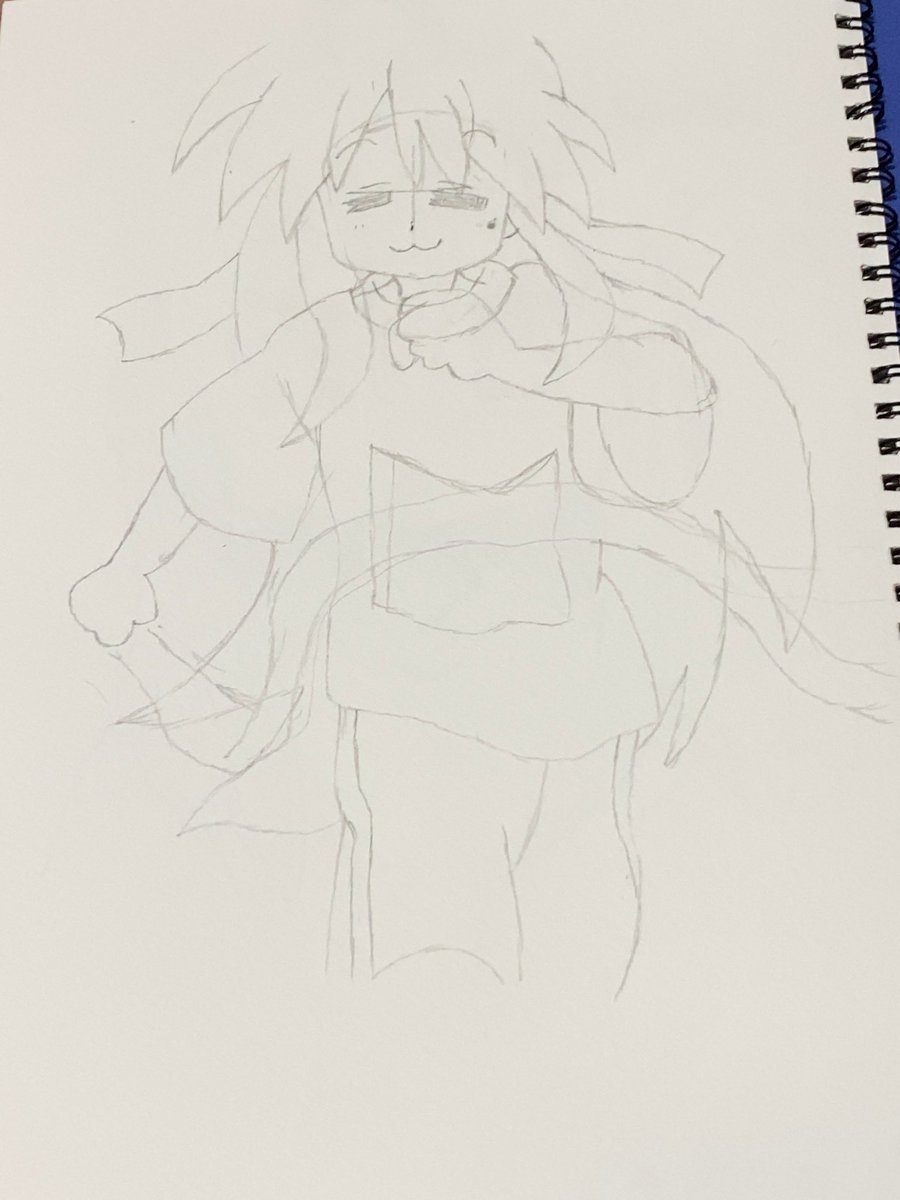 今日は絵描ける時間があるからまた、こなたの絵を描く練習してた。 顔