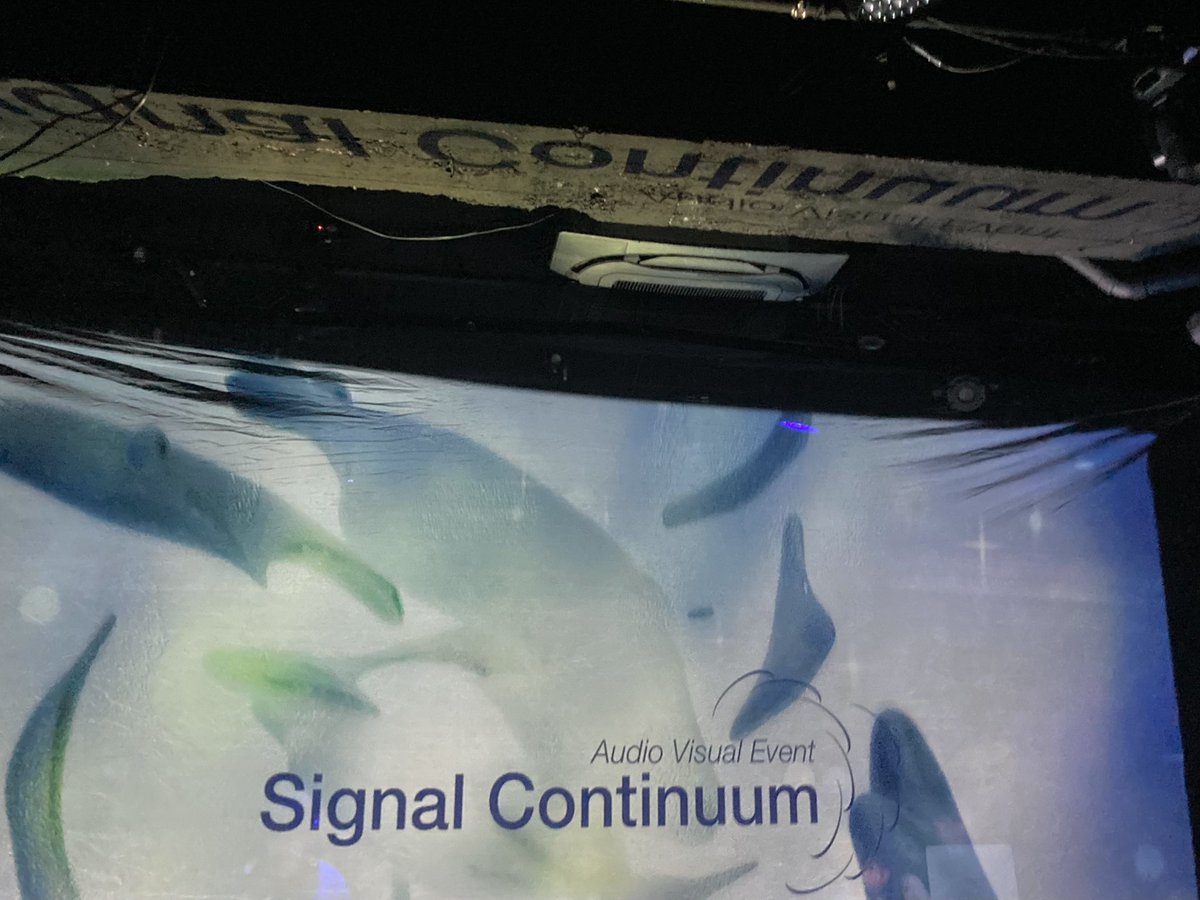 rasamizki's tweet photo. ほんこち、紗幕の使い手のみなさんによる光の饗宴でございましたよ #SignalContinuum https://t.co/RIKaAyQuJ1