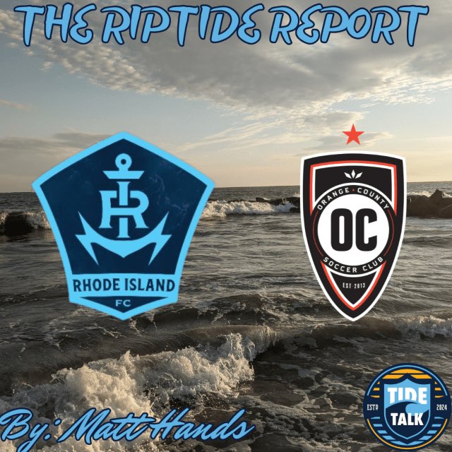 TideTalkRI's tweet photo. 🚨 Check out THE RIPTIDE REPORT by @hands575 for his quick rip reaction to #RIFC’s 1-1 home #USLChampionship draw vs #OrangeCountySC

🌊 #UpTheTide

📲 https://t.co/JVSHol9MUq https://t.co/zEnTU8IRFV