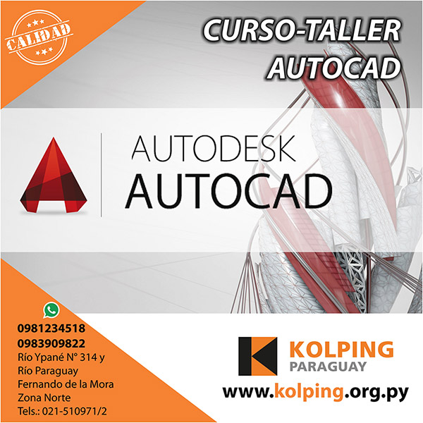 KolpingParaguay's tweet photo. CURSO TALLER 2026 - AUTOCAD https://t.co/BFuX0RmkRR a través de @KolpingParaguay https://t.co/cRZBgZRuiq