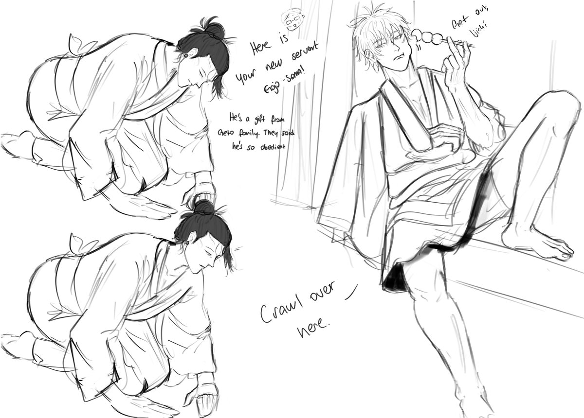 remyagarts's tweet photo. Clan head Satoru x his new maid Suguru #五夏 #goge https://t.co/RJ0kIKBhMQ