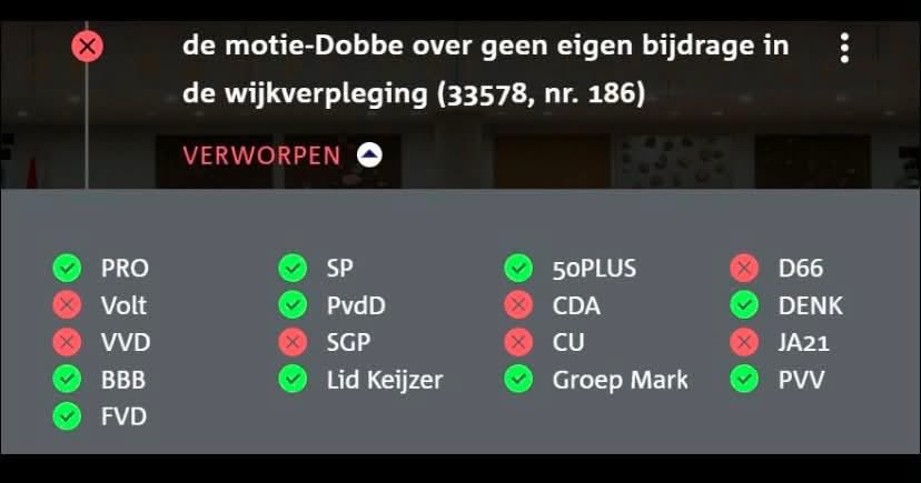 JanW6767's tweet photo. Ben je arm, ziek of terminaal? 

Dan zijn deze stemverhoudingen in de Tweede Kamer belangrijk.
Er is in Nederland geld voor bijna alles, maar vooral met een uitzondering voor mensen die het moeilijk hebben. https://t.co/ZBpAVzkNni