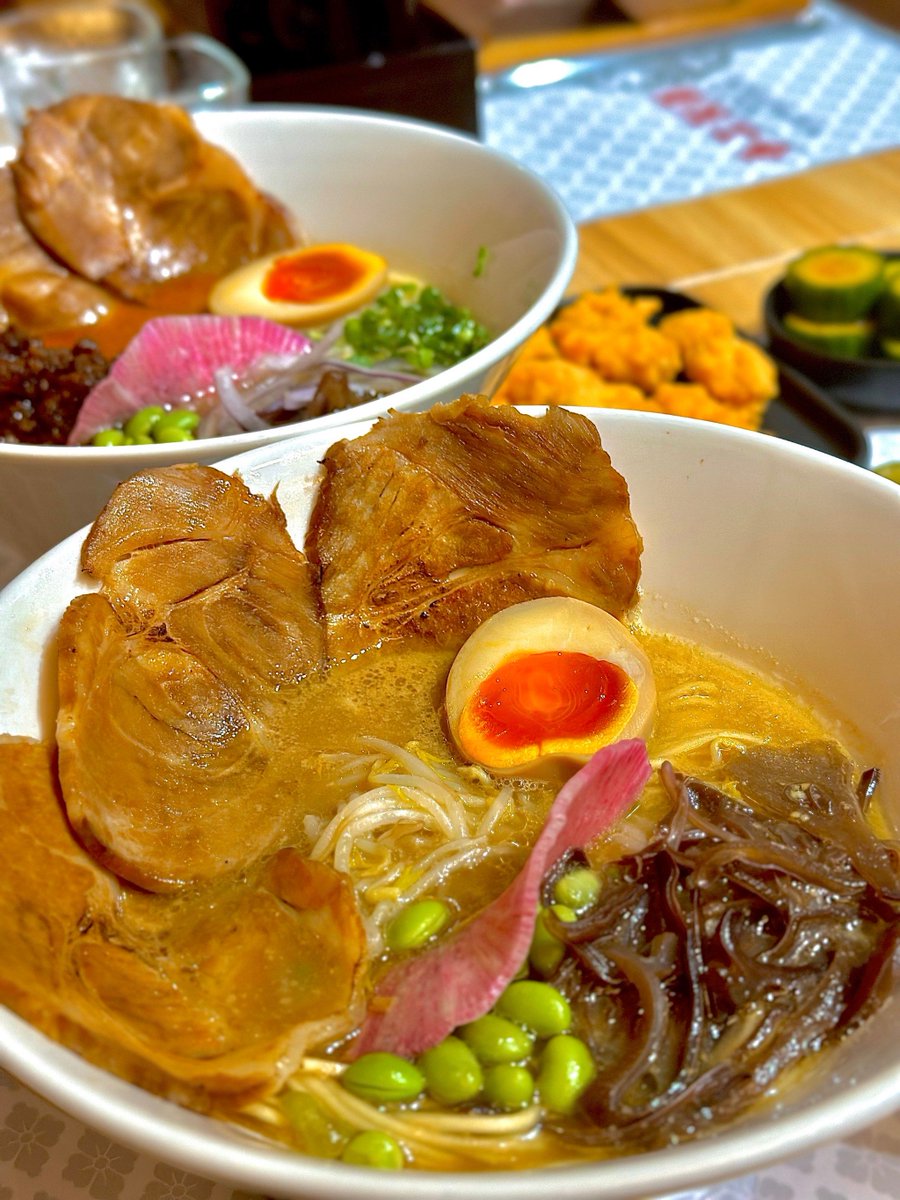 mthen27's tweet photo. Late night cravings My small ramen stall’s still open—steaming noodles, charred chashu, and warm broth to chase away the city’s quiet chill. Come sit a while, friend. https://t.co/mFP9mPUxOg