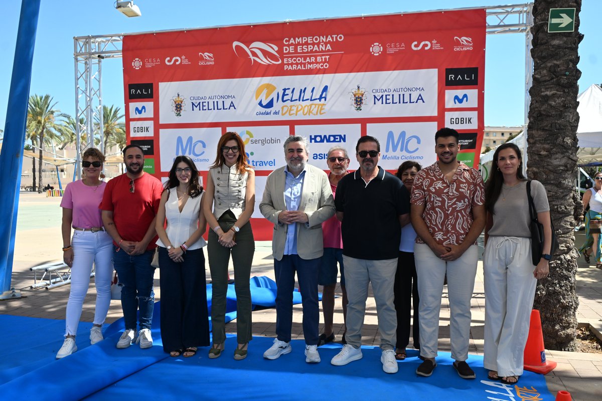 psoemelilla's tweet photo. 🚴🏻‍♀️ El PSOE, en el Campeonato de España Escolar de BTT y el nacional Paralímpico de Carretera 2026

El Presidente del CSD, José Manuel Rodríguez Uribes, se ha desplazado hasta Melilla y ha participado en la entrega de medallas del Campeonato junto con @sabrinamohh. https://t.co/uUbdyPcOe5