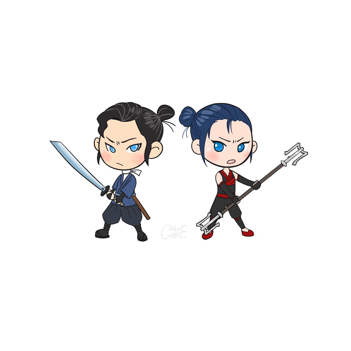 aancheese777's tweet photo. Mizu&amp;Caitlyn
#blueeyesamurai #mizu #arcane #caitlyn https://t.co/MjZ5S05J0n