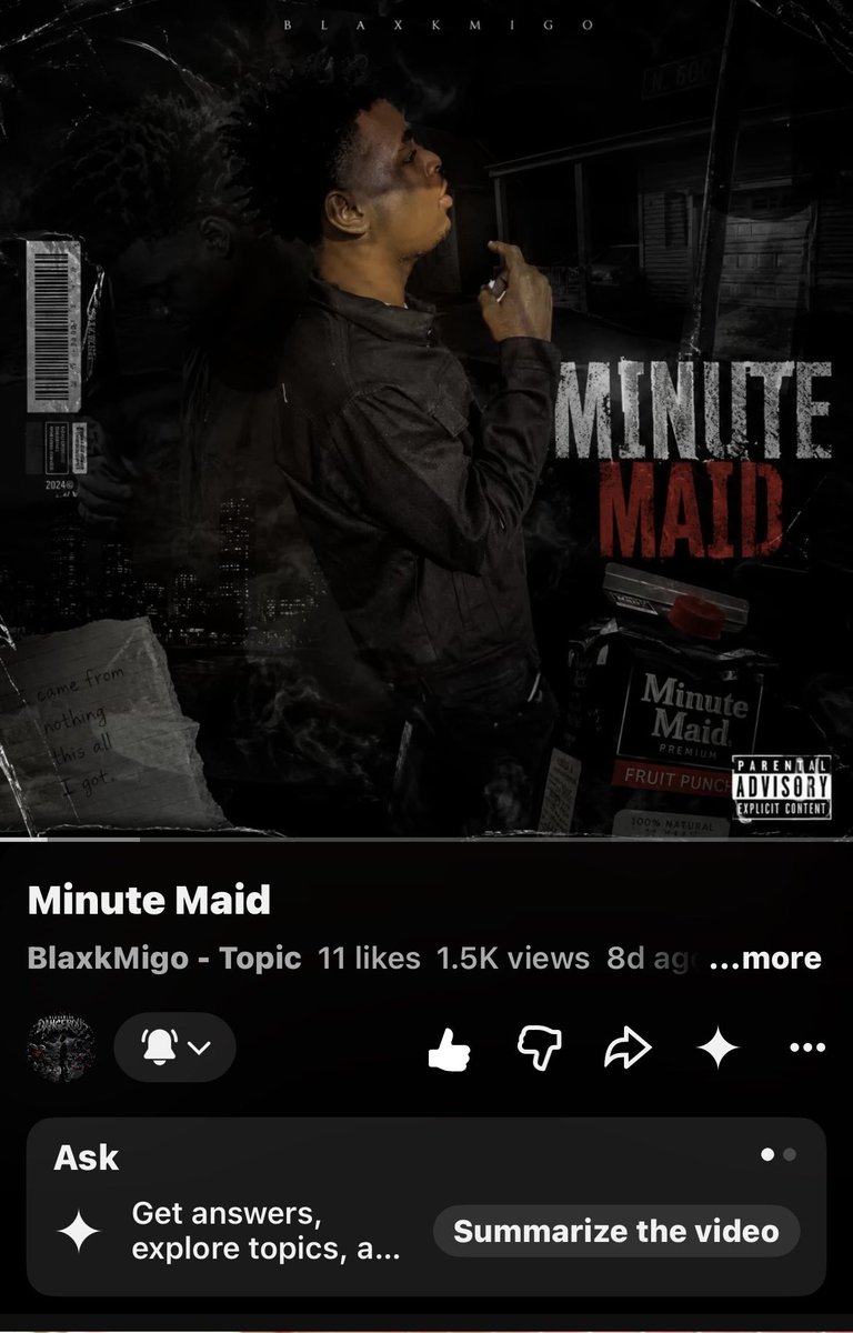 FlexxmoneyB's tweet photo. https://t.co/1H2wtX3PNQ

I dropped Minute Maid and it’s sitting at 1.5K streams right now. 🍊

Help me get it to 10K.

🎧 Minute Maid — Link in bio.
#NewMusic #IndependentArtist #RoadTo10K #SupportIndependentArtists #MusicDiscovery https://t.co/IVtIrOTYnH