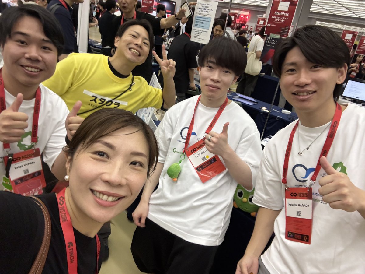 taigaucch1da's tweet photo. IVS京都のスタートアップマーケットに出展しました！7/1-7/3の3日間、日本中のスタートアップ関係者が集まり、熱気に包まれてて、刺激的で最高に楽しかったです！！

3日間喋るのに集中しすぎて、写真撮るの忘れすぎてて、写真全くないw

なので、ANOBAKAの原さんが撮ってくれた写真お借ります笑

昨年は、スタートアップ界隈に知り合いなどほぼおらずで、観る側でしかなく、寂しく1人でまわってました。（サイドイベントの文化も知らずだったので、まじで本会場でノラで話しかけるのみ）

という背景もあったので、それから1年後に出展してるの凄くね！って！素直に嬉しい気持ちでいっぱいでした。たくさんの新しい出会いがあって、来て良かったなと思いました。

去年のIVSでの出会いが今回の資金調達に繋がったというのもあり、大切なイベントでした。

まあでも、こっからなので！！直向きに起業家として、事業に向き合い、会社を伸ばしていきます！
　
最終日に、メンバーの皆んなで深夜にスタートアップについて語り合いながら、辿り着いた嵐山の渡月橋の景色は忘れませ
ん！

最高に楽しかった！みんなありがとう！！
#ivs #ivs2026