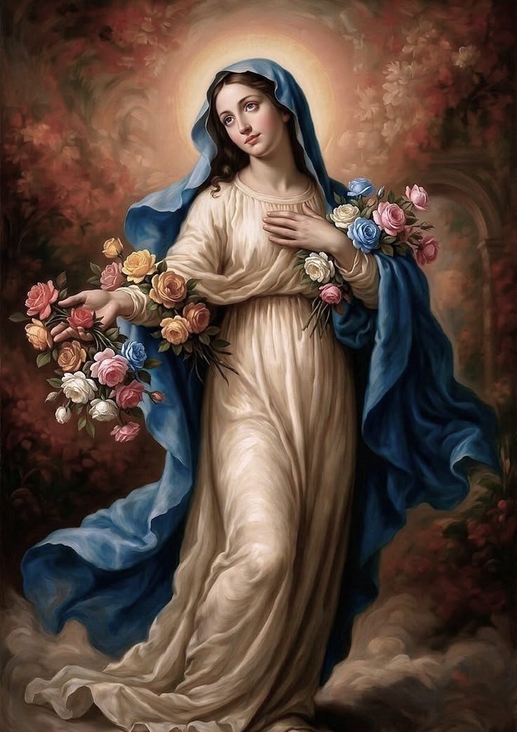 Sacredheart621's tweet photo. Hail Mary full of grace... https://t.co/PthWg4UpF2